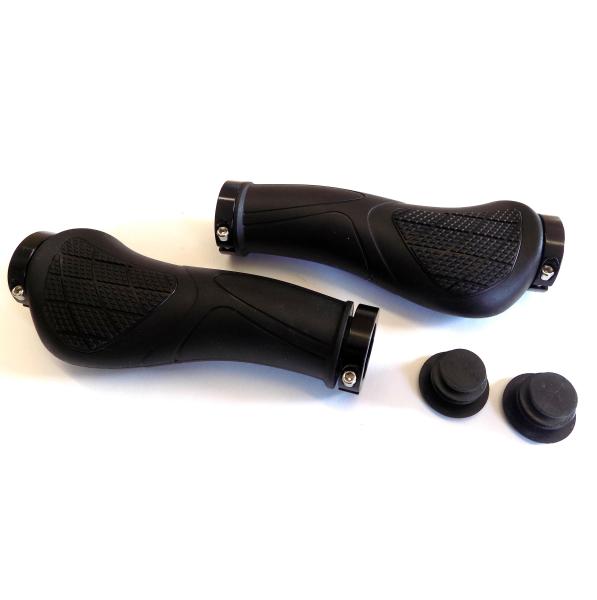 Gripset FALKX, 140 mm, PVC / rubber, black
