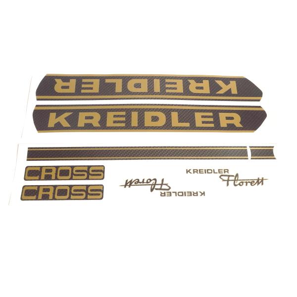Aufklebersatz Kreidler Cross Florett, carbon