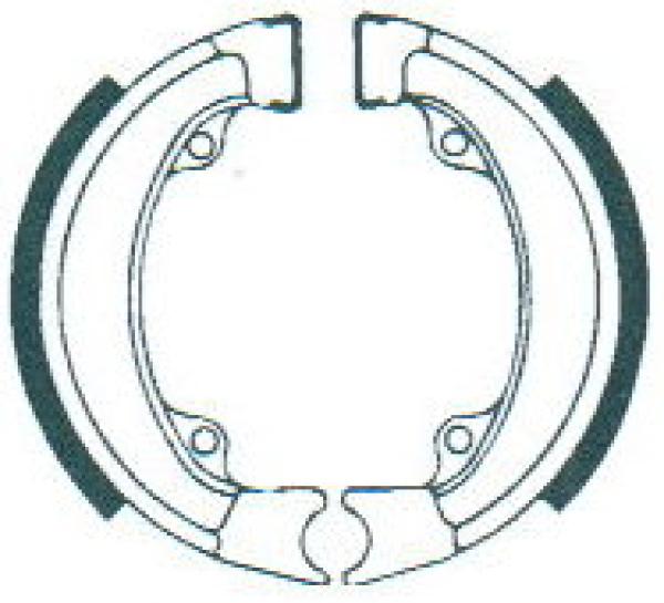 Brake shoe set ø 95 x 20 mm