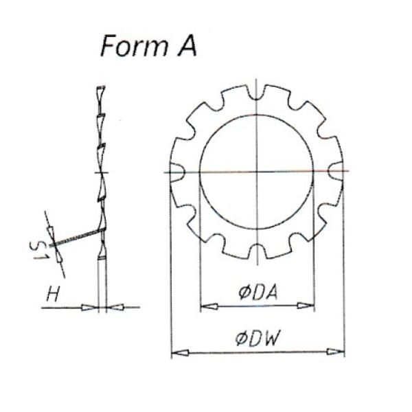 DIN 6797 Zahnescheibe Form A