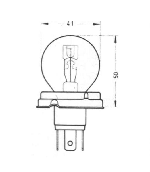 Glühlampe 12V 60/55W