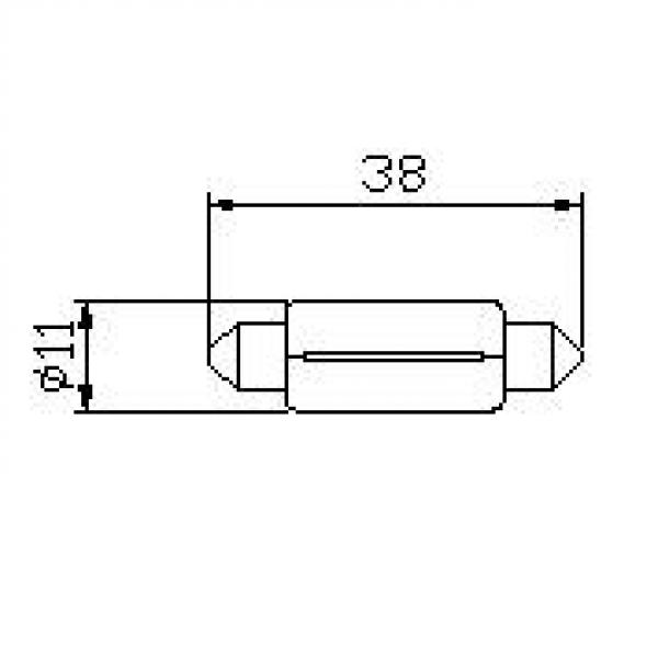 Glühlampe 6V 5W Soffitte 11x38