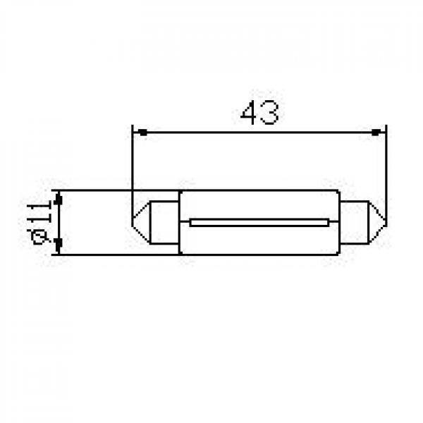 Bulb 12V 5W Festoon 11x43