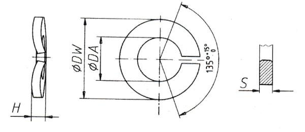 Spring washer DIN 128