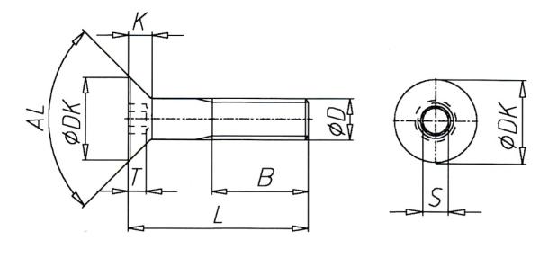 Countersunk screw DIN 7991