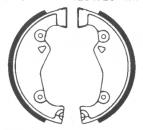 Brake shoe set ø 120 x 25 mm ZÜNDAPP