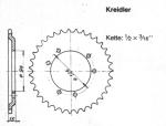 Kettenrad 1645 - 36 Zähne, KREIDLER