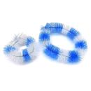 Hub cleaning ring set nylon blue / white